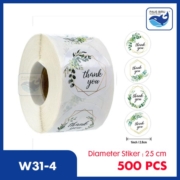 Gambar Sticker Thankyou COD 500 pcs Stiker Terima kasih warna self adhesive - W31-4 dari Paus Biru Indonesia undefined Tokopedia