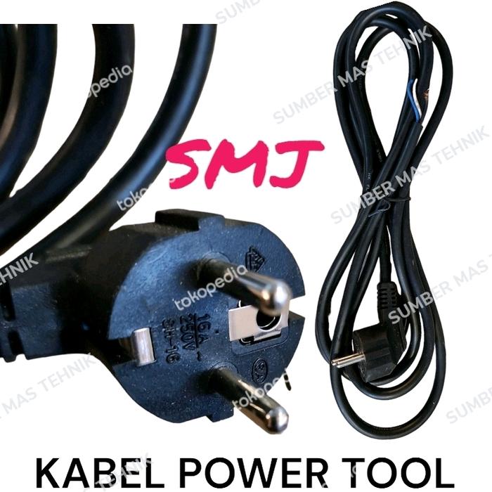 Gambar kabel power untuk unit power tool colokan kabel mesin bor mesin grinda dari SUMBER MAS TEHNIK undefined Tokopedia
