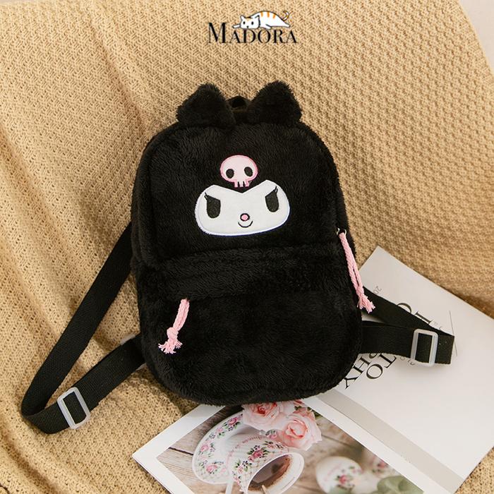 Gambar Madora Tas Ransel Anak PAUD PG TK Karakter Cinnamoroll Sanrio Kuromi - Hitam dari Madora undefined Tokopedia
