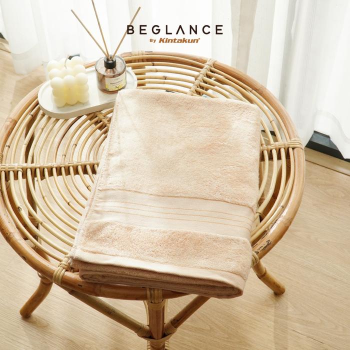 Gambar Beglance Bamboo Cotton Bath Towel 70 x 140 cm 450 gsm Delica - Krem dari beglancebykintakun undefined Tokopedia