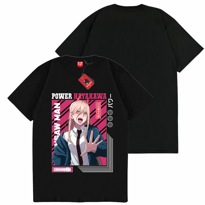 Gambar SAKAZUKI Kaos Baju POWER MAKIMA Anime CHAINSAW MAN - V2 HITAM, M dari SAKAZUKI undefined Tokopedia