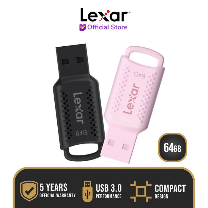 Gambar Lexar Flashdisk JumpDrive V400 64GB USB 3.0 - Merah Muda dari Lexar Indonesia Official undefined Tokopedia
