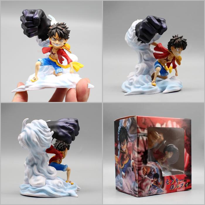 Gambar Action Figure One Piece Monkey D Luffy Gear 3 Elephant Gun - Hitam 10Cm dari Marcelibonk Oshop undefined Tokopedia