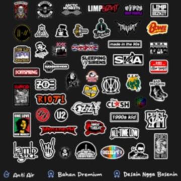 Gambar 50PCS STIKER BAND - KLASIK ROCK BAND MUSIC - STICKER CLASIK PUNK ROCK - SRCK-014 dari POSTY VARIASI undefined Tokopedia