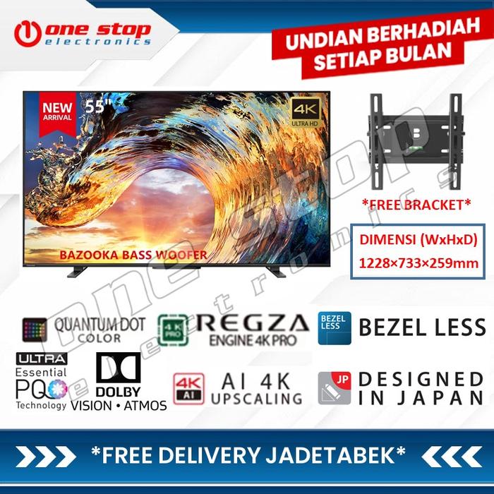 Gambar TOSHIBA 55M550 PREMIUM 4K UHD Smart Android TV 55 Inch 55M550KP - 55M550LP dari OneStop Electronics undefined Tokopedia