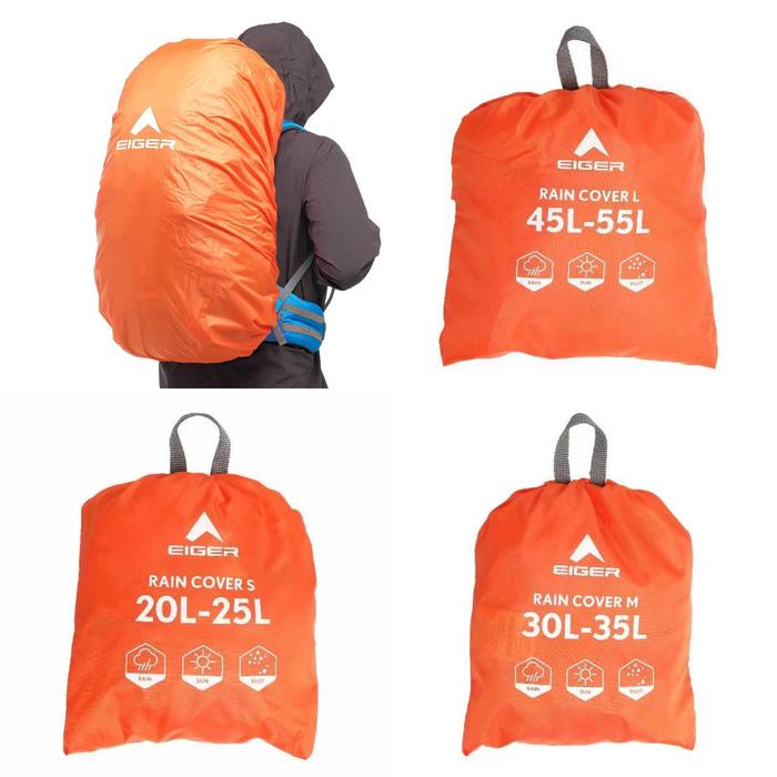 harga rain cover bag eiger S 20-25L SW Tropical Adventure youre bound to hit some rain Jual PENUTUP RAIN COVER BAG