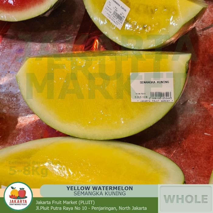 Gambar (BUAH) SEMANGKA KUNING SUPER SWEET UTUH (5 - 7 KG) - Potong 1-1.5Kg dari JAKARTA FRUIT MARKET undefined 3 Tokopedia