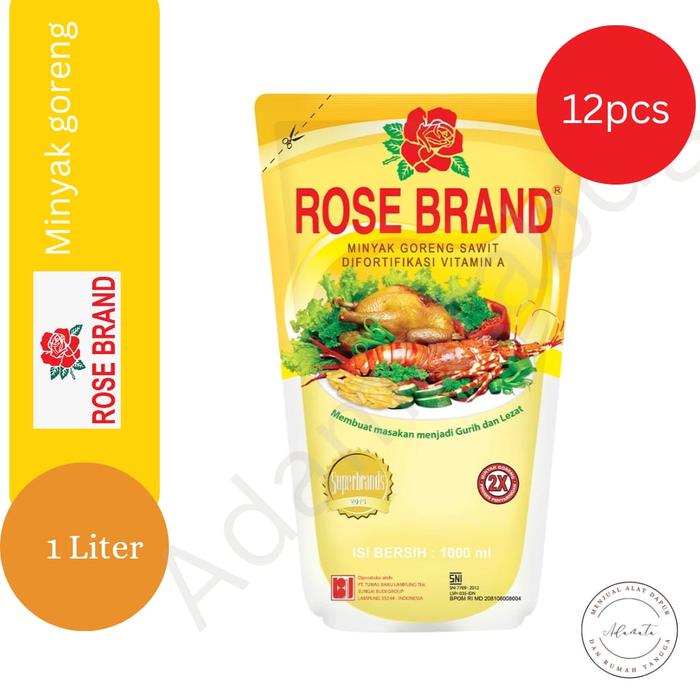 Gambar Adamata - Minyak Goreng Rose Brand 1 Liter (1 Dus) dari Remaja Bdg by Adamata undefined Tokopedia