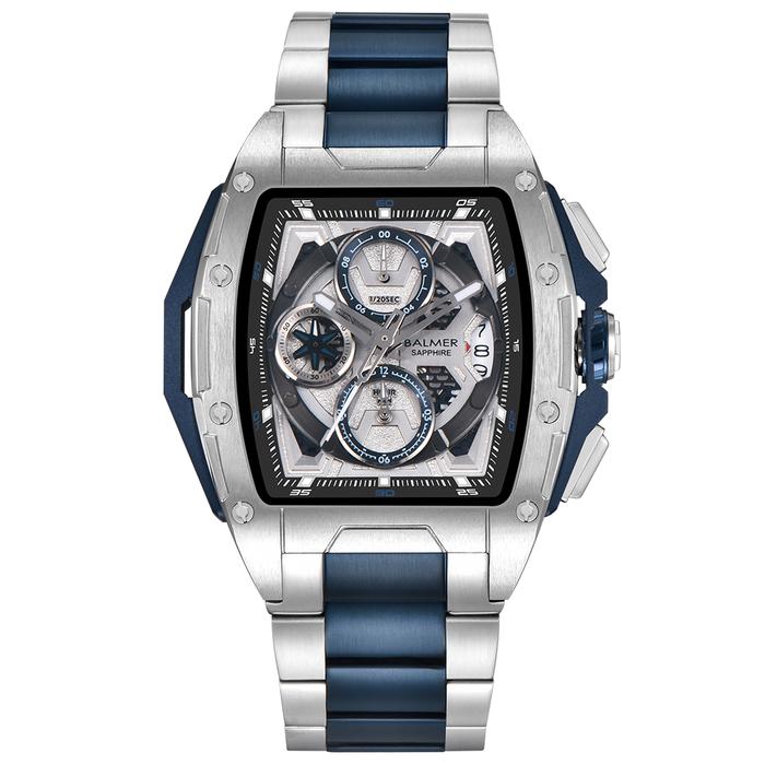 Gambar Balmer 8817 MC Jam Tangan Pria Analog Kaca Sapphire Stainless Original - Silver Biru dari Liga.Arloji undefined Tokopedia