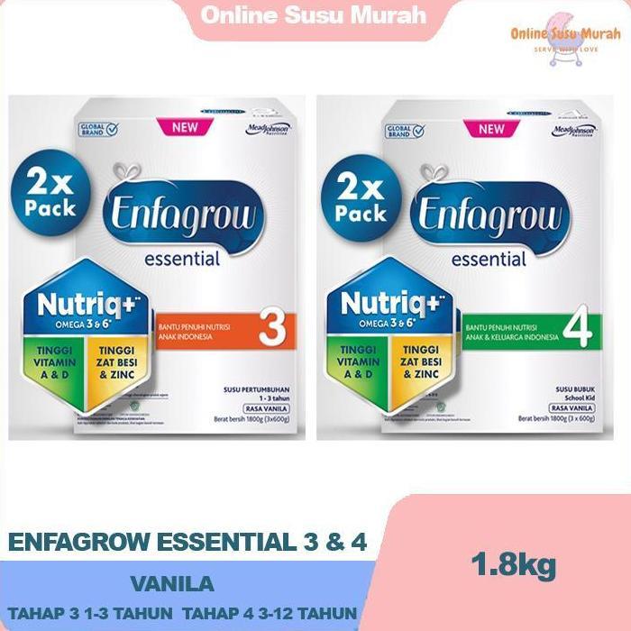 Gambar DISKON ENFAGROW ESSENTIAL 3 4 1800GR TAHAP 3 1-3 THN TAHAP 4 3-12 THN dari terbaikshopp undefined Tokopedia