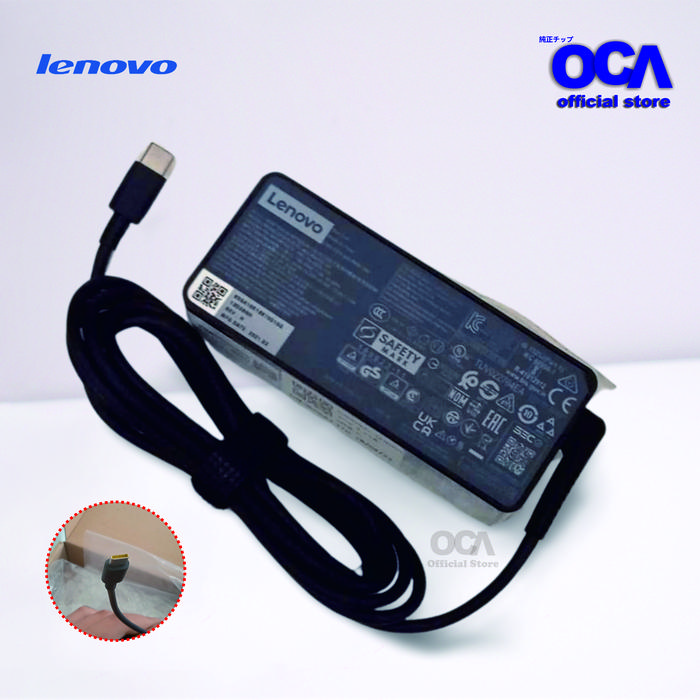 Gambar Lenovo 20V 3.25A type c Adaptor Charger laptop usb tipe c Konektor dari OCA Official Store undefined Tokopedia