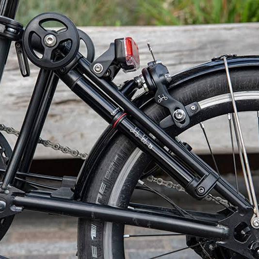 Pompa A Mano Mini Per Bici Brompton Con Staffa Di Montaggio - Colore Nero