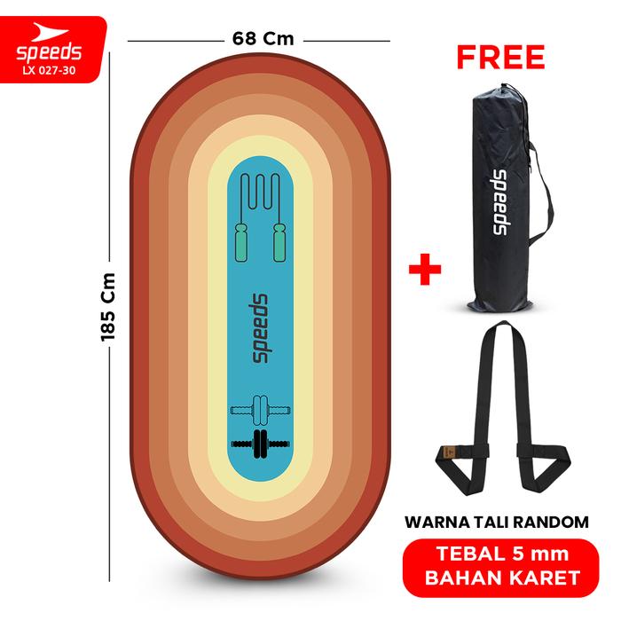 Gambar SPEEDS Alas Yoga Mat Ab Wheel Ab Roller Matras Fitness Pink 027-31 - 30 OREN dari Calary Toys undefined Tokopedia