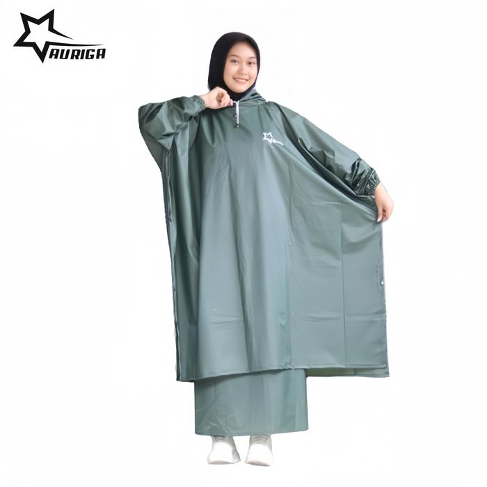 Gambar Jas Hujan Jumbo Mantel Hujan Ponco Jumbo Kelelawar Pria Wanita Dewasa - Hijau Army, Ponco dari AURIGA NAWASENA.ID undefined Tokopedia