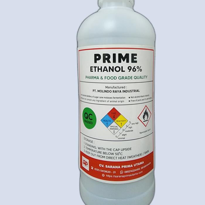 Gambar ETHANOL 96% 1000 ml dari Chemical Ethanol Utama undefined Tokopedia