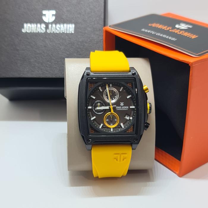 Gambar Jam Tangan Pria Jonas Jasmin 5330 Fashion Branded Chrono Original - Yellow dari Digitec Official Watch undefined Tokopedia