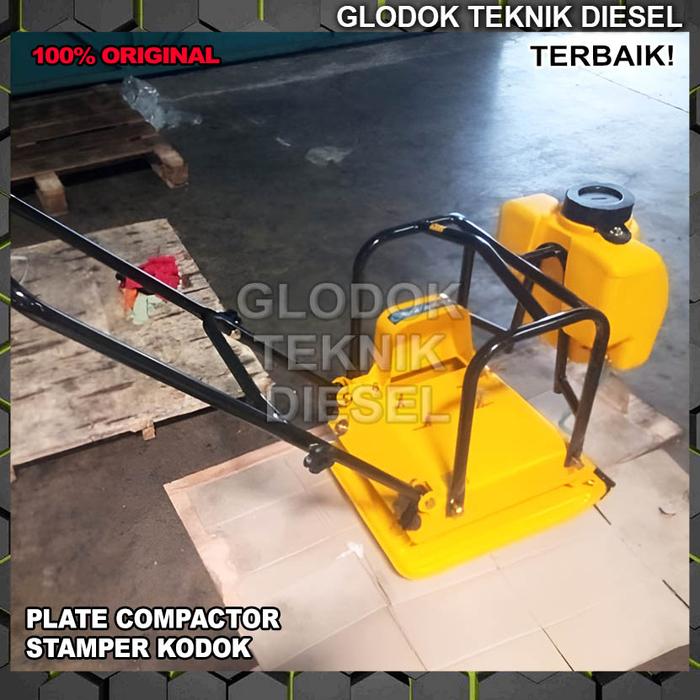 Gambar Plate Compactor Stamper Kodok + Engine Honda Bensin GX GP 160 ORIGINAL - Tanpa Penggerak dari Glodok Diesel undefined Tokopedia