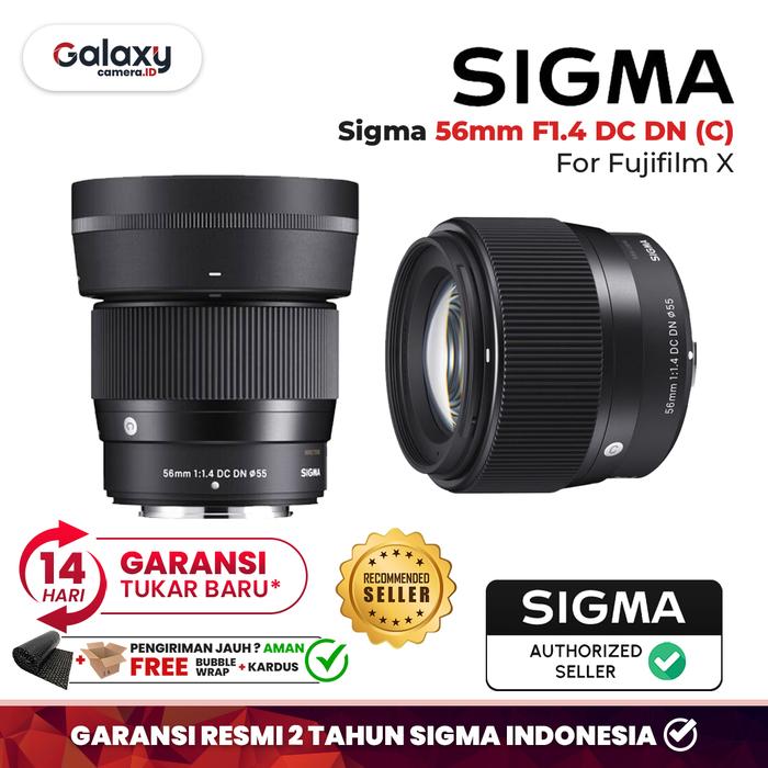 Sigma 56mm F1 Sigma Lens Fuji X Mount Promo Lensa Sigma 56mm DC DN
