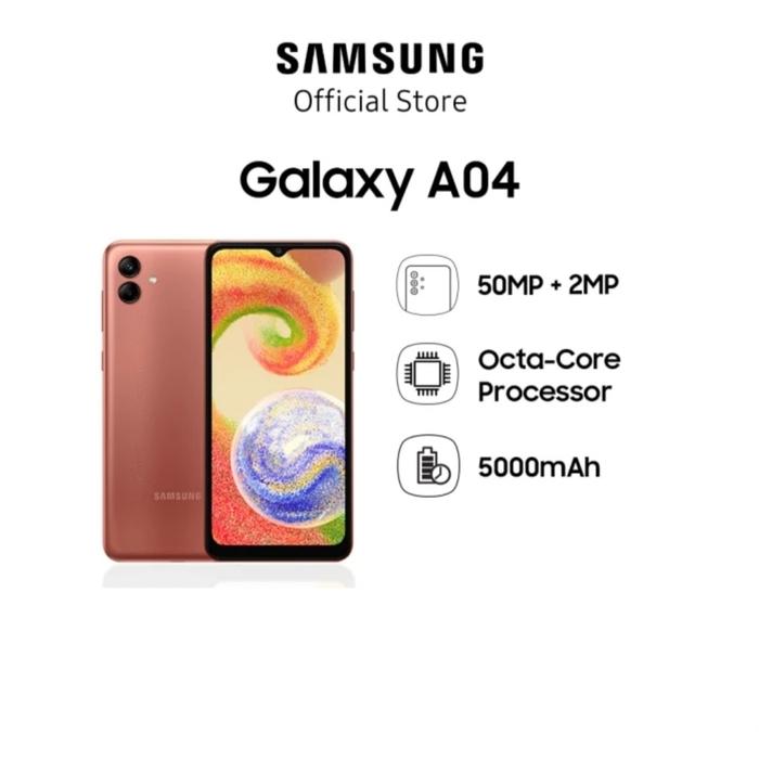 Gambar HP SAMSUNG GALAXY A04 4/64 GB - A 04 RAM 4GB ROM 64GB GARANSI RESMI - Cooper dari Cahaya Store Cell undefined Tokopedia