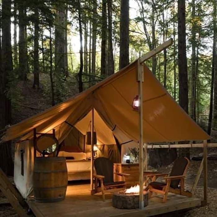 Gambar Tenda glamping,tenda hotel l kain dan outer tanpa rangka dari Outdoor Priority undefined Tokopedia