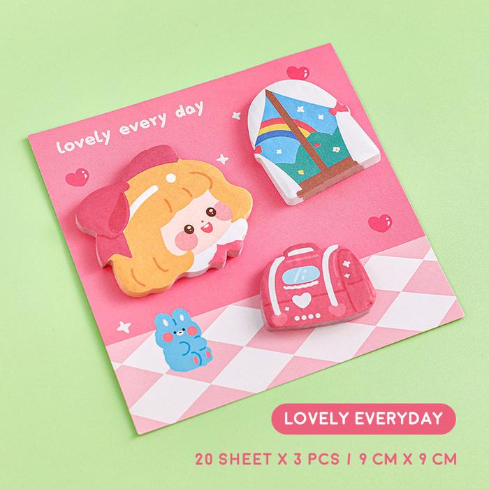Gambar Summer Study Time Sticky Notes Set - Catatan Tempel - LovelyEveryDay dari Pinkabulous undefined Tokopedia