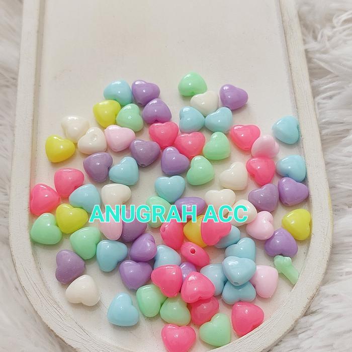 Gambar manik manik/ mote bentuk hari / love - F dari ANUGRAH ACC02 undefined 3 Tokopedia