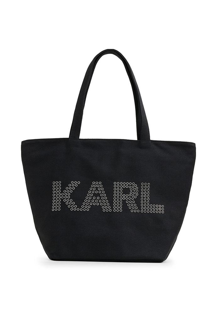 Gambar Karl Lagerfeld Cannes Canvas Tote - Black Silver dari Mongschics undefined Tokopedia