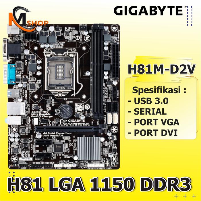 Mainboard Motherboard Intel H81 1150 Gigabyte H81M-D2V