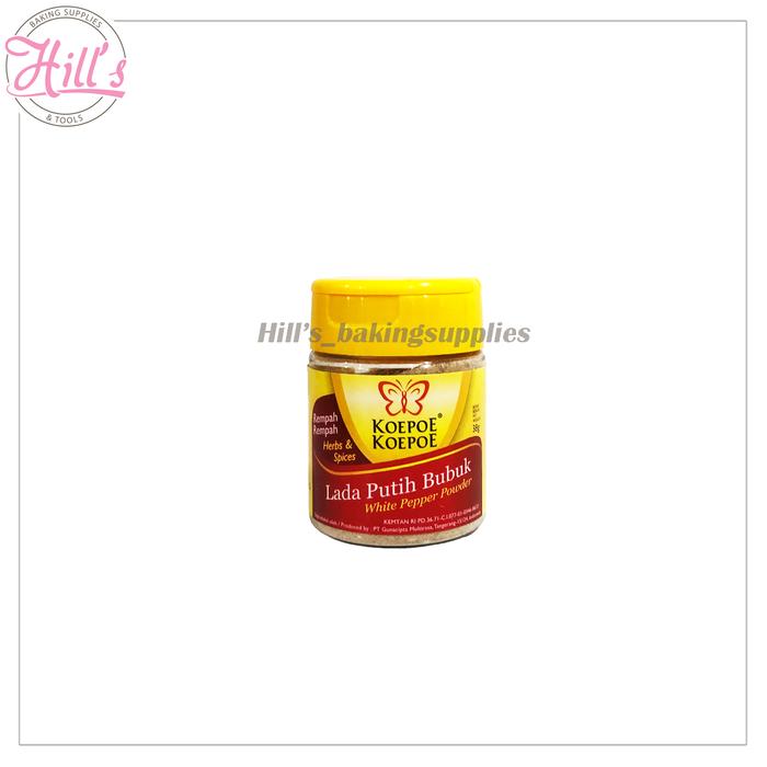 Gambar LADA PUTIH 38gr & HITAM 83 gr BUBUK KOEPOE / KUPU REMPAH 38 gr 83 gr - LADA PUTIH dari Hill's baking supplies & tools undefined Tokopedia