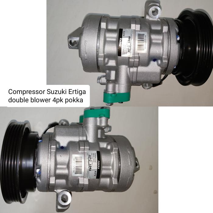 Gambar Compressor Suzuki Ertiga Double Blower 4PK Assy - Pokka / Sigma dari Sparepart AC Mobil Medan undefined Tokopedia
