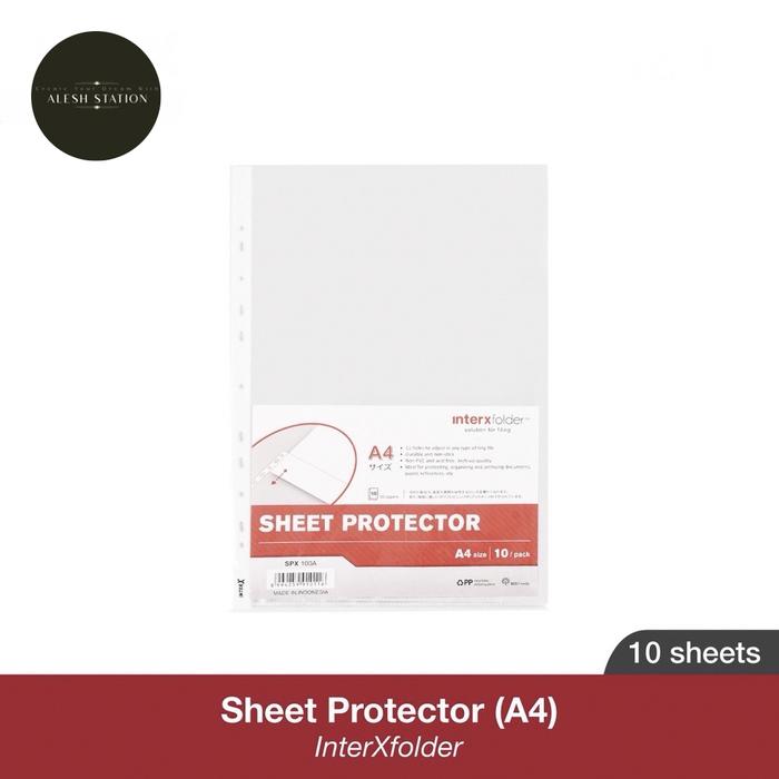 Jual Sheet Protektor A4 isi 10 lembar Inter X Folder / PP pocket ...