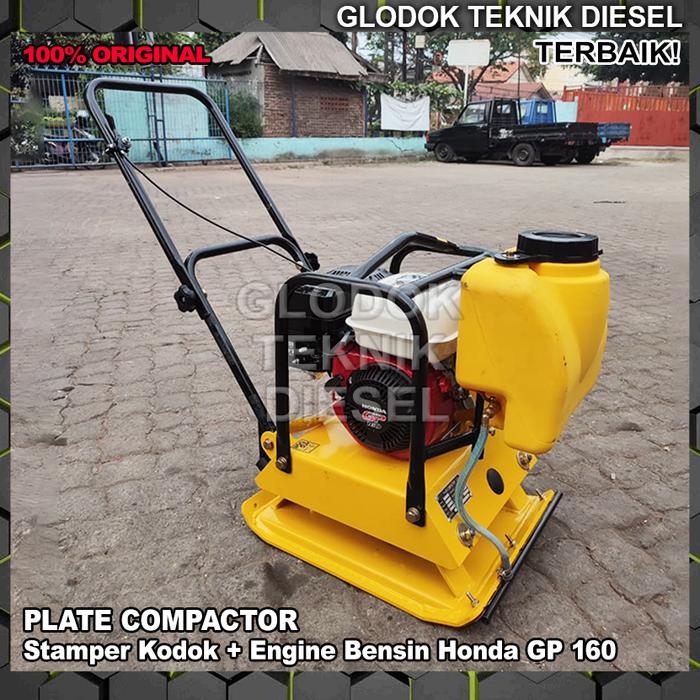 Gambar Plate Compactor Stamper Kodok + Engine Honda Bensin GX GP 160 ORIGINAL - +Honda GP 160 dari Glodok Diesel undefined Tokopedia