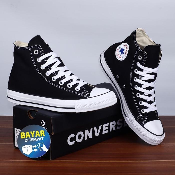 Gambar SEPATU CONVERSE TINGGI | SEPATU ALL STAR TINGGI | CONVERSE MURAH | - Hitam, 36 dari Mochacinno234 undefined Tokopedia