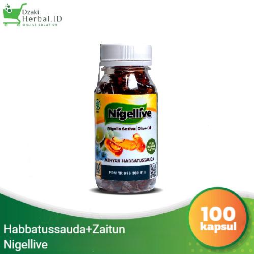 Gambar Nigellive Minyak Habbatussauda plus zaitun isi 100 kapsul original dari DzakiHerbal undefined Tokopedia