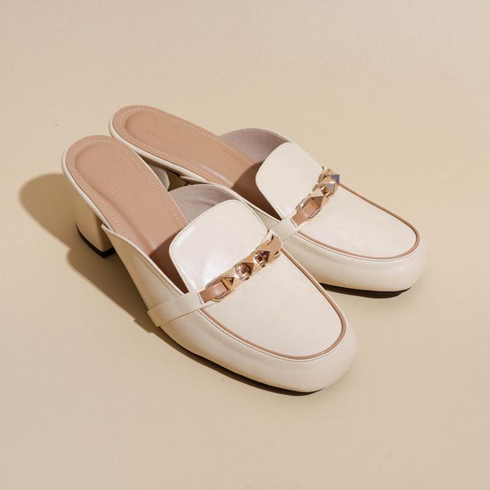 Gambar Hera Heels - Comfy Soft 5cm Loafers - Cream Latte, 37 dari walkwithme undefined Tokopedia