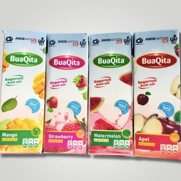 Gambar BUAQITA SERIES SALTNIC 30MG BY JUICENATION NEW LIQUID ORIGINAL - 30ML dari TheTrip Buff undefined Tokopedia