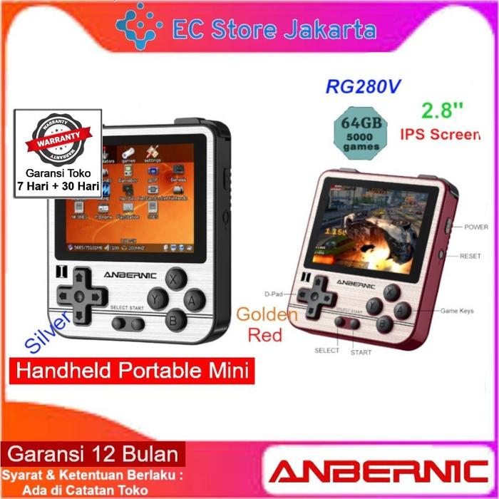 Gambar ANBERNIC RG280V Retro Game Handheld Video Game Console Portbale Mini - Red dari EC Store Jakarta undefined Tokopedia