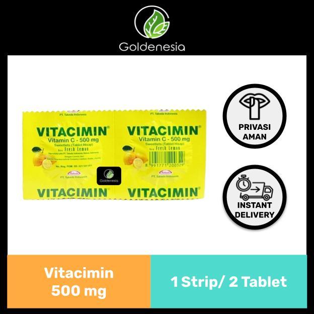 Gambar Tablet Hisap VITACIMIN 1 Strip / 2 Tablet dari Goldenesia undefined Tokopedia