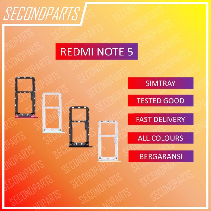 SIM TRAY SLOT SIM LOCK XIAOMI REDMI NOTE PRO ORIGINAL COPOTAN BLACK