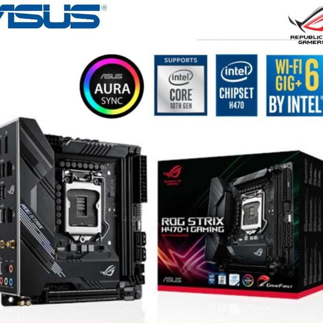 Jual Motherboard ROG Strix H470-I Gaming Comet Lake-S 1200 Mini - Main Image