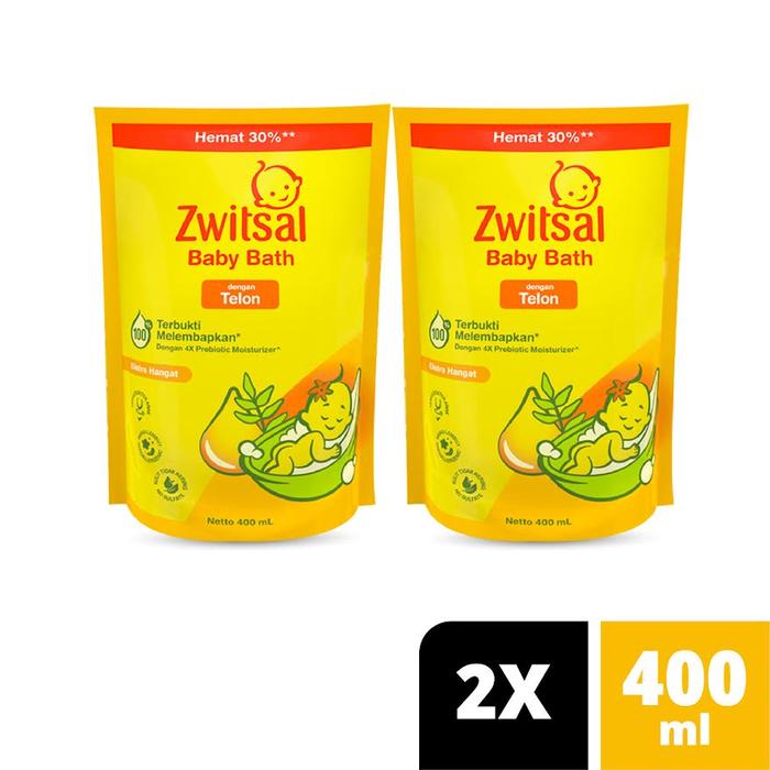 Promo Zwitsal Baby Bath Telon 400ml Twin Pack - - Unilever Mall | Tokopedia