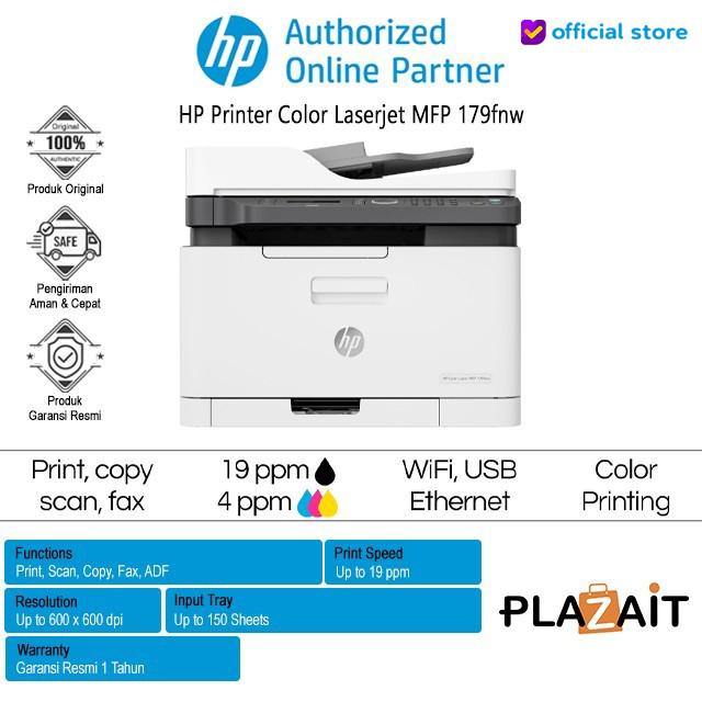Gambar Printer HP Color LaserJet MFP 179fnw - 100% Original - MFP 179fnw dari Primajaya - HP Authorized undefined Tokopedia