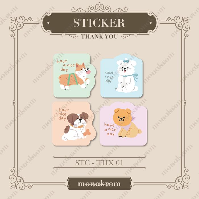 Jual Thank You Sticker | Stiker Thank You | Stiker Terima Kasih - SCT ...