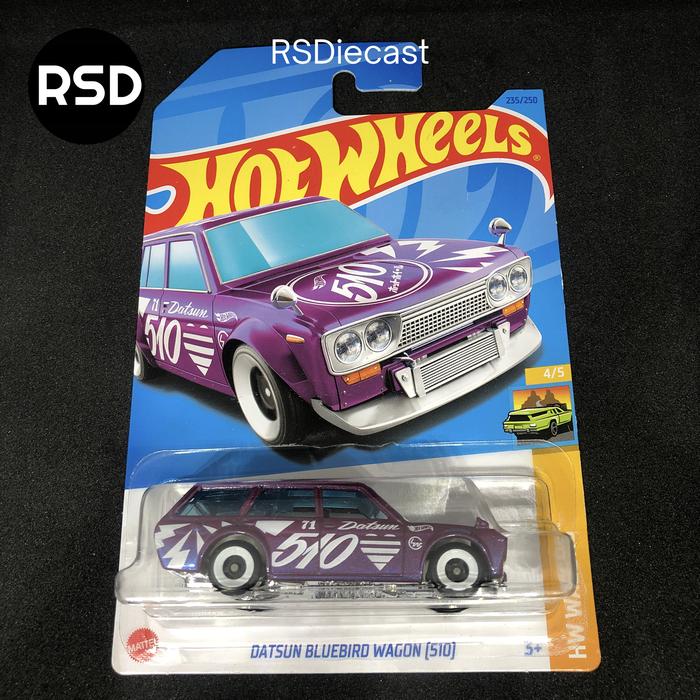 Hw Datsun Bluebird 510 Wagon Hot Wheels Datsun Bluebird Wagon 510 Ungu