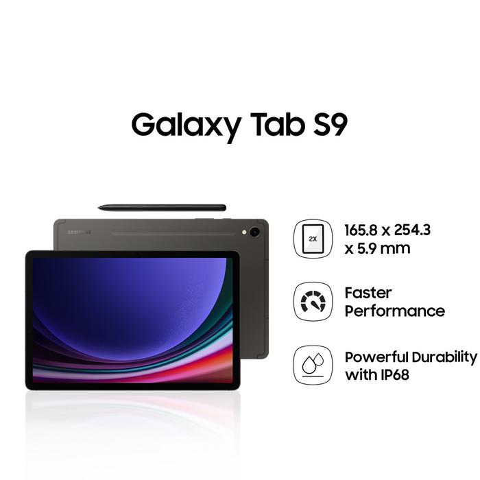 Gambar Samsung Galaxy Tab S9 5G 8/128GB 11 Inch Garansi Resmi - Graphite, Tab S9 dari Andalas Cellular_NEW undefined Tokopedia