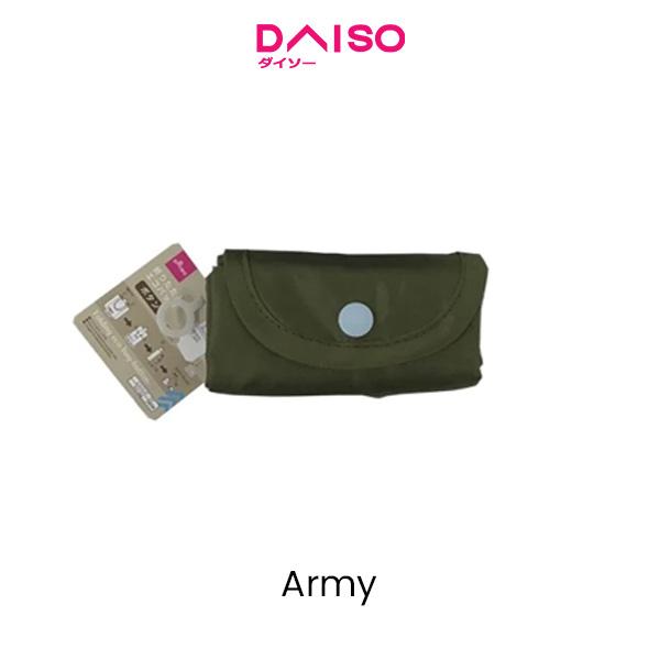 Gambar Daiso Folding eco bag-button- - Army dari Daiso Japan Official Store undefined Tokopedia