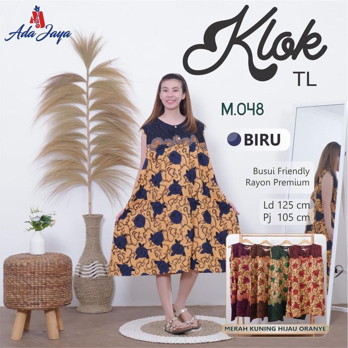 Gambar Daster Batik Ony Model Klok Tanpa Lengan Kualitas Premium L72 - m. 048 dari Batik AdaOny undefined Tokopedia