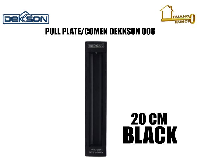 Gambar Comen Pull Plate Dekson PP 008 Handle Tarikan Pintu Aluminium "20cm" - BLACK dari Ruang kunci undefined Tokopedia