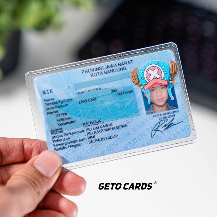 Gambar Sampul Pelindung Kartu Anti Gores Untuk KTP ID CARD Design Anime Kartun - KTP CHOPPER dari Getocards undefined Tokopedia
