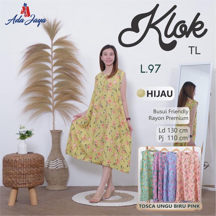 Gambar Daster Batik Ony Model Klok Tanpa Lengan Kualitas Premium L72 - l. 97 dari Batik AdaOny undefined Tokopedia